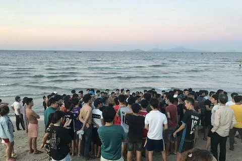 Biển Thống Nhất lúc phát hiện các nạn nhân. (Nguồn: baoquangnam.vn)