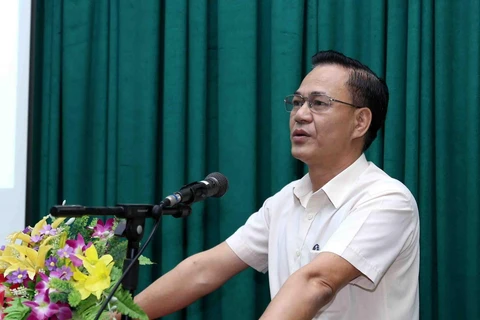 Phó Chủ tịch Liên minh Hợp tác Việt Nam Nguyễn Mạnh Cường phát biểu tại buổi tọa đàm. (Ảnh: Vũ Sinh/TTXVN)