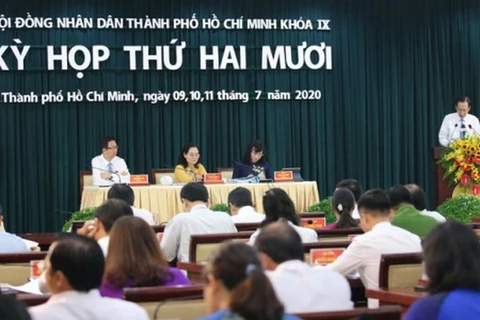 Hội đồng nhân dân Thành phố Hồ Chí Minh Khóa IX khai mạc trọng thể Kỳ họp thứ 20. (Nguồn: hochiminhcity.gov.vn)
