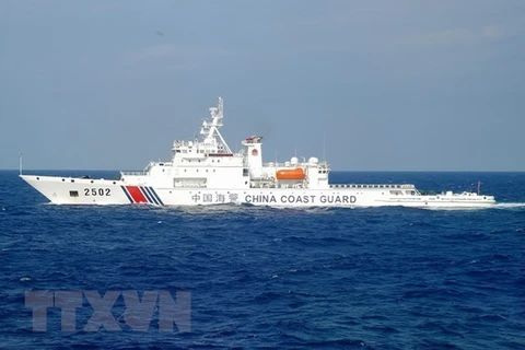Tàu hải cảnh Trung Quốc. Ảnh minh họa. (Nguồn: AFP/TTXVN)