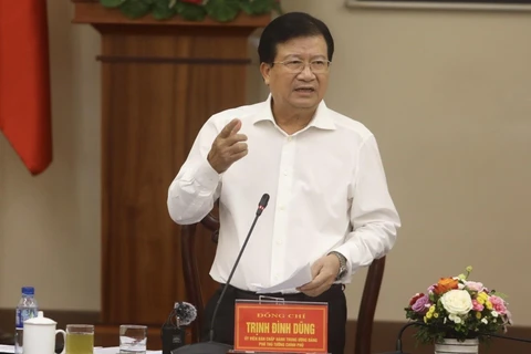 Phó Thủ tướng Trịnh Đình Dũng. (Ảnh: Huy Hùng/TTXVN)