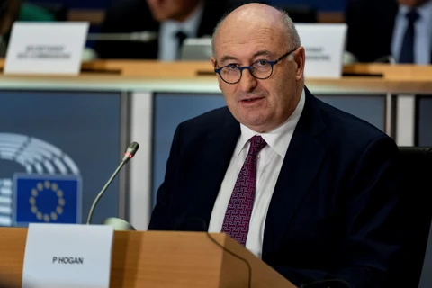 Ủy viên Thương mại Liên minh châu Âu (EU) Phil Hogan. (Ảnh: AFP/TTXVN)