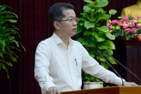 Phó bí thư thường trực Thành ủy Đà Nẵng Nguyễn Văn Quảng. (Ảnh: Quốc Dũng/TTXVN)