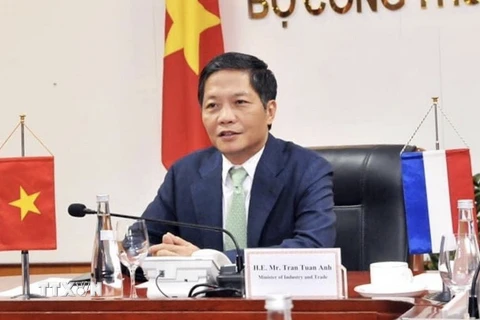 Bộ trưởng Công Thương Trần Tuấn Anh. (Ảnh: Trần Việt/TTXVN)