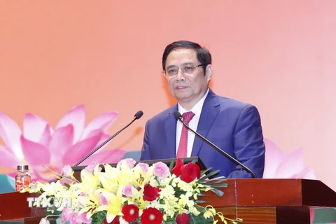 Ông Phạm Minh Chính, Ủy viên Bộ Chính trị, Bí thư Trung ương Đảng, Trưởng Ban Tổ chức Trung ương. (Ảnh: Doãn Tấn/TTXVN)