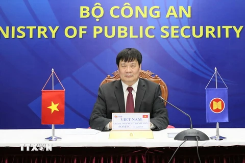 Trung tướng Nguyễn Thanh Sơn, Cục trưởng Cục Đối ngoại. (Ảnh: Bộ Công an/TTXVN phát)