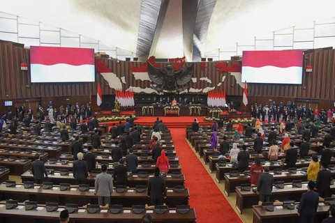 Toàn cảnh phiên họp Quốc hội Indonesia tại Jakarta. (Ảnh: AFP/TTXVN)