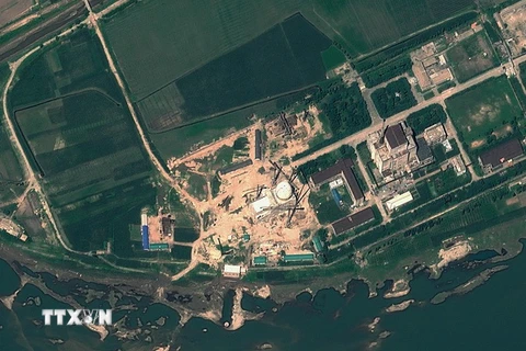 Hình ảnh vệ tinh chụp tổ hợp hạt nhân Yongbyon ở Triều Tiên, ngày 6/8/2012. (Ảnh: AFP/TTXVN)