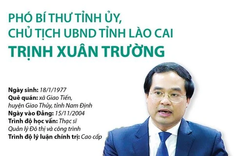 Ông Trịnh Xuân Trường giữ chức Chủ tịch UBND tỉnh Lào Cai 