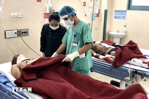 Bệnh nhân được cách ly, điều trị tại Bệnh viện Trung ương Huế cơ sở 2. (Ảnh: Mai Trang./TTXVN)
