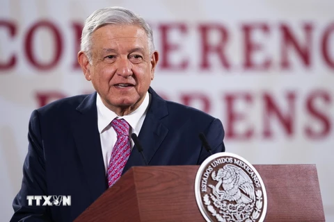 Tổng thống Mexico Andres Manuel Lopez Obrador. (Ảnh: AFP/TTXVN)