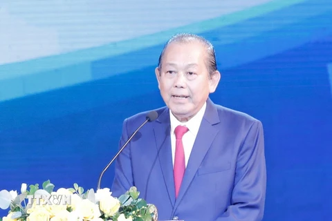 Phó Thủ tướng Thường trực Trương Hòa Bình. (Ảnh: Trần Việt/TTXVN)