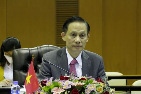 Thứ trưởng Bộ Ngoại giao Lê Hoài Trung. (Ảnh: Phạm Kiên/TTXVN)