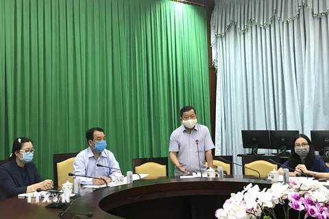 Giám đốc Sở Y tế tỉnh Vĩnh Long Văn Công Minh. (Ảnh: Lê Thúy Hằng/TTXVN)