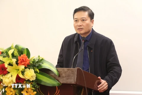 Ông Lê Hồng Vinh, Phó Chủ tịch UBND tỉnh Nghệ An phát biểu chỉ đạo hội nghị. (Ảnh: Bích Huệ/TTXVN)