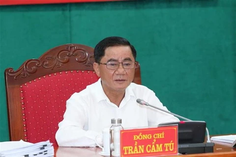 Ông Trần Cẩm Tú, Chủ nhiệm Ủy ban Kiểm tra Trung ương. (Ảnh: Phương Hoa/TTXVN)