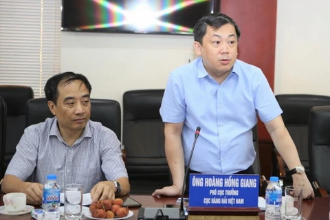 Phó Cục trưởng Hoàng Hồng Giang phát biểu tại buổi làm việc. (Nguồn: vinamarine.gov.vn)