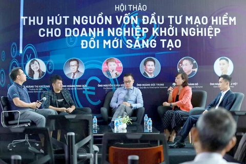 Bà Hoàng Thị Kim Dung, Trưởng đại diện quỹ đầu tư Nhật Bản Genesia Ventures tại Việt Nam phát biểu tại Hội thảo hu hút nguồn vốn đầu tư mạo hiểm cho doanh nghiệp khởi nghiệp đổi mới sáng tạo. (Nguồn: hoilhpn.org.vn)