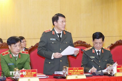 Trung tướng Lương Tam Quang, Thứ trưởng Bộ Công an. (Ảnh: Doãn Tấn/TTXVN)