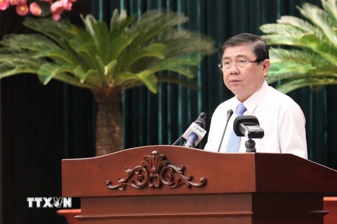 Chủ tịch UBND TP Hồ Chí Minh Nguyễn Thành Phong. (Ảnh: Trần Xuân Tình/TTXVN)
