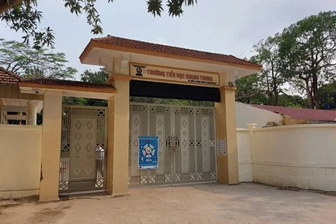 Trường Tiểu học Quang Trung, nơi xảy ra vụ việc. (Nguồn: thanhnien)