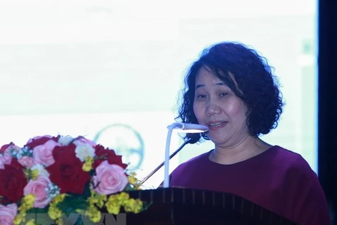 Tổng cục trưởng Tổng cục Thống kê Nguyễn Thị Hương. (Ảnh: Danh Lam/TTXVN)