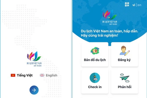 App "Du lịch Việt Nam an toàn." (Nguồn: dms.gov.vn)