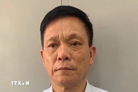 Đối tượng Nguyễn Quang Ngữ, nguyên Giám đốc Công ty Xuất khẩu lao động hàng hải Vinalines. (Ảnh: TTXVN phát)