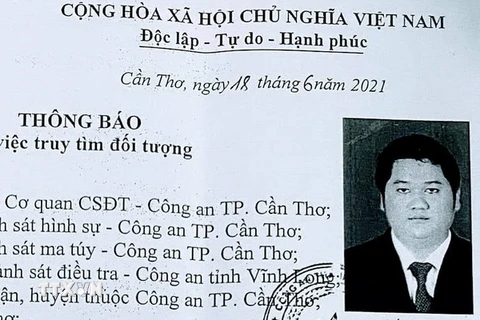 Đối tượng Bùi Thanh Sang. (Ảnh: TTXVN phát)