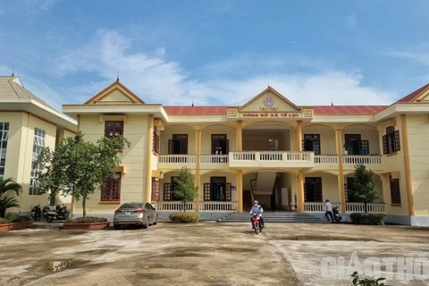 Trụ sở UBND xã Tế Lợi, huyện Nông Cống, tỉnh Thanh Hóa. (nguồn: baogiaothong)