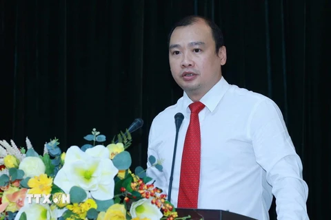 Phó Trưởng Ban Tuyên giáo Trung ương Lê Hải Bình. (Ảnh: Phương Hoa/TTXVN)