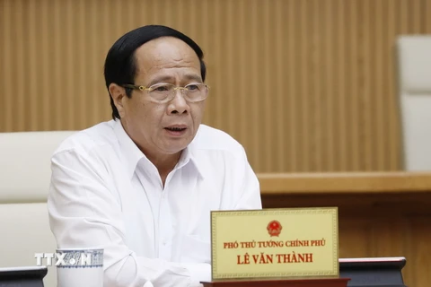 Phó Thủ tướng Chính phủ Lê Văn Thành. (Ảnh: Dương Giang/TTXVN)