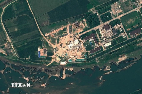  Hình ảnh từ vệ tinh GeoEye cho thấy tổ hợp hạt nhân Yongbyon ở Triều Tiên, ngày 22/8/2012. (Ảnh: AFP/TTXVN)