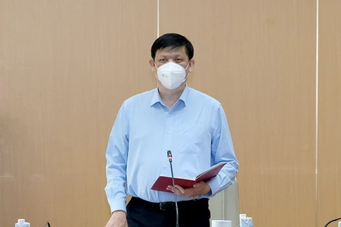Bộ trưởng Bộ Y tế Nguyễn Thanh Long phát biểu tại buổi làm việc. (Nguồn: moh.gov)