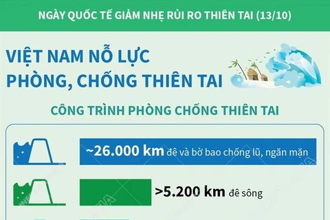 [Infographics] Việt Nam nỗ lực trong phòng, chống thiên tai