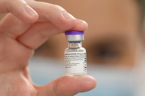 Vaccine ngừa COVID-19 của hãng Pfizer/ BioNTech. (Ảnh: AFP/TTXVN)