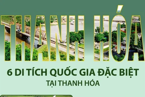 [Infographics] Sáu di tích quốc gia đặc biệt tại Thanh Hóa