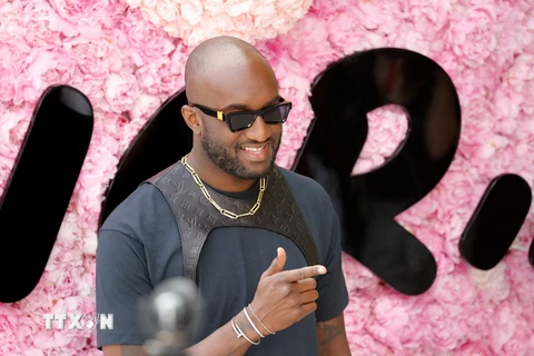 Nhà thiết kế thời trang Virgil Abloh tại một sự kiện ở Paris, Pháp ngày 23/6/2018. (Ảnh: AFP/TTXVN)