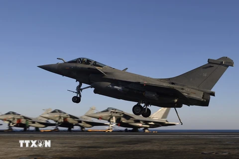 Máy bay chiến đấu Rafale của Pháp. (Ảnh: AFP/TTXVN)