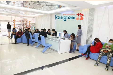 Thẩm mỹ viện Kangnam có trụ sở ở phố Nguyễn Du, Hà Nội.