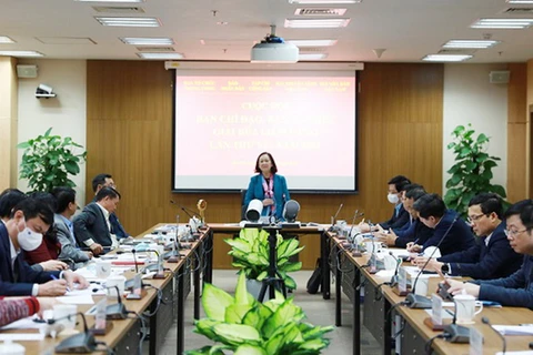 Bà Trương Thị Mai phát biểu tại cuộc họp. (Nguồn: cand.com.vn)