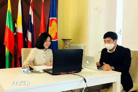Đại sứ Việt Nam tại Italy Nguyễn Thị Bích Huệ. (Ảnh: Ngự Bình/TTXVN)