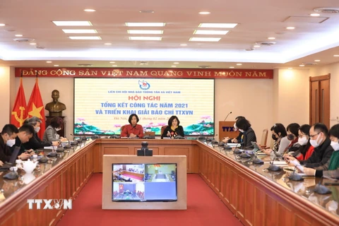 Hội nghị tổng kết công tác năm 2021 của Liên chi hội nhà báo TTXVN