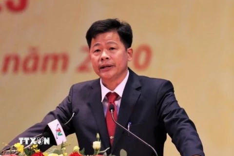 Bí thư Thành ủy Thái Nguyên Phan Mạnh Cường. (Ảnh: TTXVN/phát)