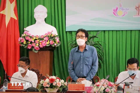Ông Nguyễn Công Trung, Phó Cục trưởng Cục Văn hóa thuộc Bộ Văn hóa, Thể thao và Du lịch phát biểu tại sự kiện. (Ảnh: Ánh Tuyết/TTXVN)