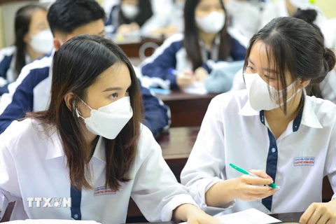 [Photo] Các trường ở Hà Nội chủ động phương án học trực tiếp 