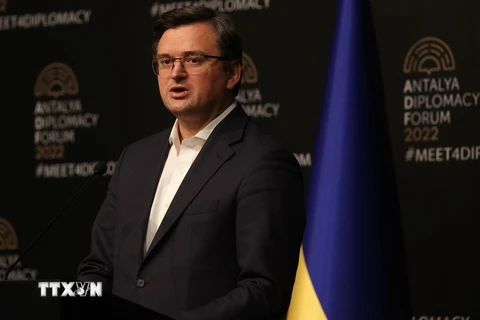Ngoại trưởng Ukraine Dmytro Kuleba. (Ảnh: AFP/TTXVN)
