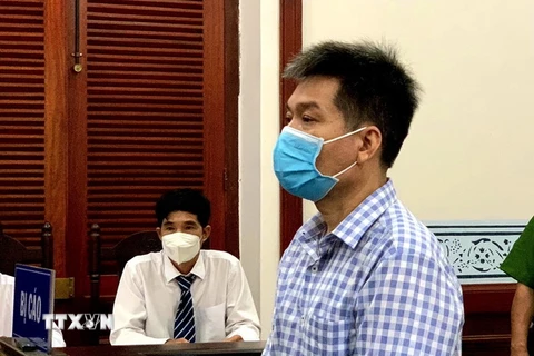 Bị cáo Nguyễn Hoài Nam tại phiên xét xử. (Ảnh: Thành Chung/TTXVN)