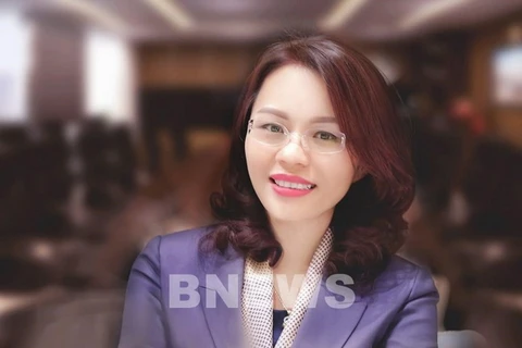 Bà Hương Trần Kiều Dung, Thành viên Hội đồng quản trị Công ty Cổ phần Tập đoàn FLC. (Ảnh: bnews/TTXVN)