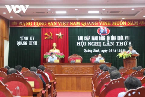 Hội nghị Ban Chấp hành Đảng bộ tỉnh Quảng Bình lần thứ 8. (Nguồn: vov.vn/)